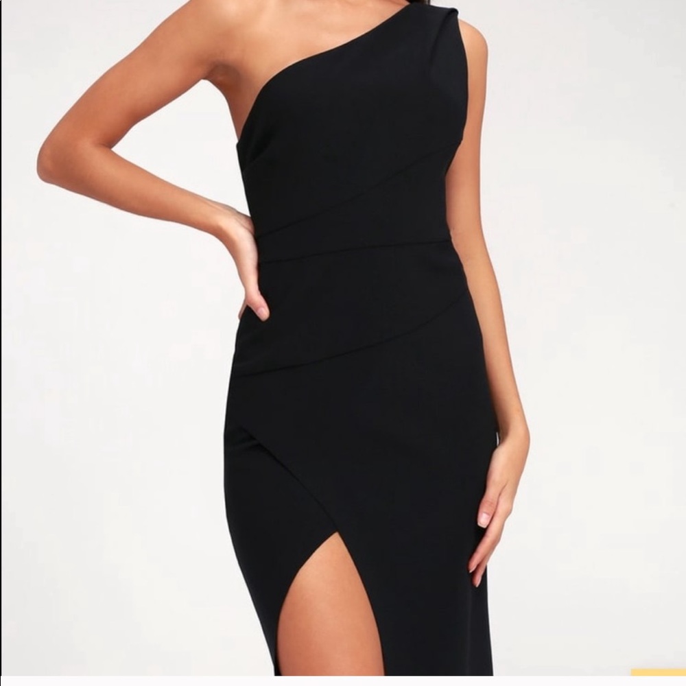 One Shoulder Midi Dress